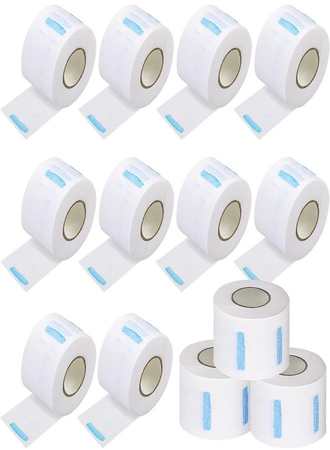Yilloog 1000 Strips 10 Rolls Disposable Barber Paper Haircutting Neck Strips Hairdressing Stretchy Neck Band Neck Paper Tissue for Barber Hair Cutting Styling Salon Accessories Supplies - Image 1